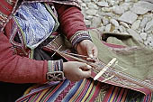 Cusco, traditional textiles weaving